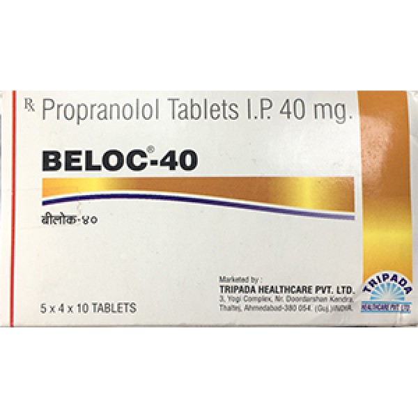 Propranolol 40 mg tablets